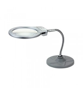 Lupa de escritorio 90mm y luz led