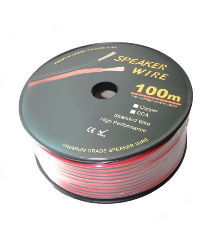Cable Paralelo 2x16 AWG Rojo Negro 100 m