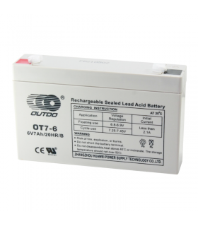 Batería 6 volt 7Ah Recargable