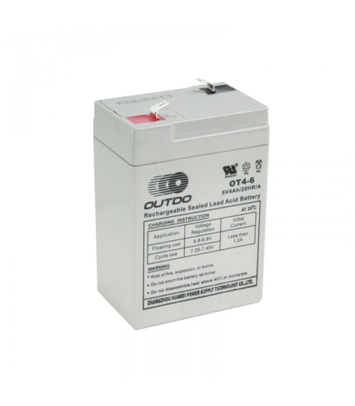 Batería 6 volt 4ah Recargable