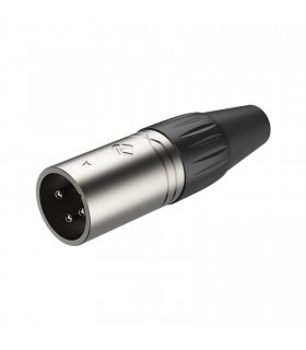 Conector XLR Macho Carcasa Niquelada