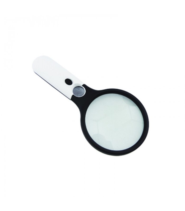 Lupa Doble Lente 3 LED Luz UV
