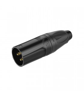 Conector XLR canon Macho Negro