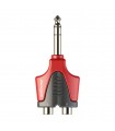 Adaptador de audio RCA a Jack 6.3mm