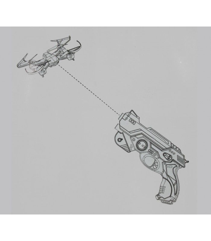Mini Drone + pistola laser