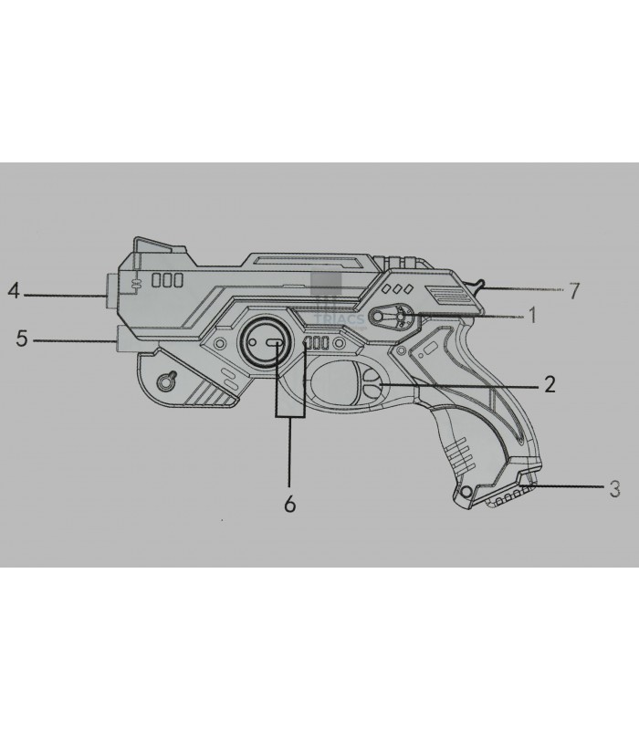 Mini Drone + pistola laser