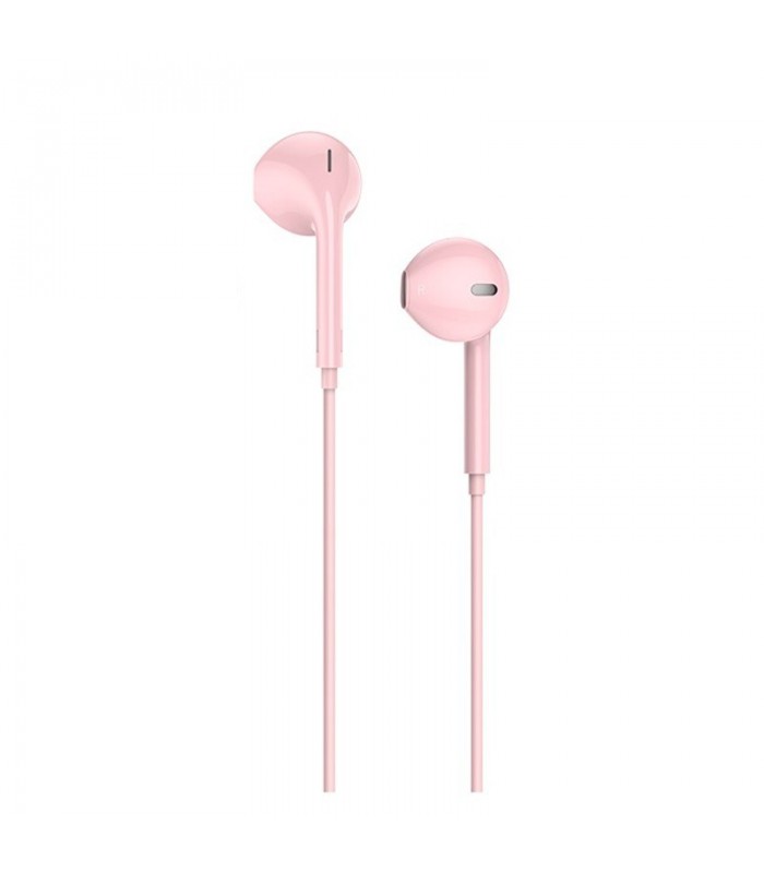 Audífono Hoco M55 Rosado con Micrófono
