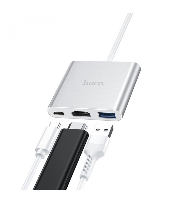 Hub Hoco HB14 USB-C con USB 3.0 HDMI y PD