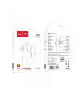 Audífono Hoco M95 USB-C Blanco con Micrófono