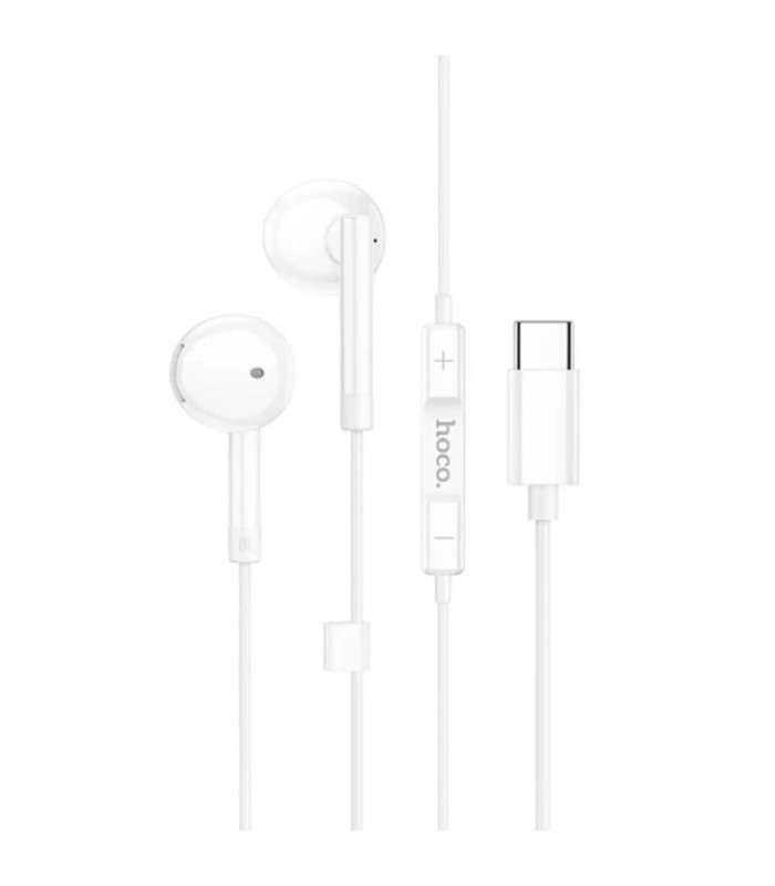 Audífono Hoco M95 USB-C Blanco con Micrófono