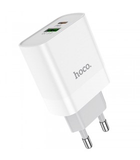 Cargador Hoco C80A USB-A y USB-C Certificado